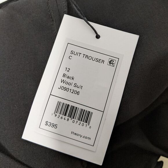 NWT THEORY C Wool Satin Hem Suit Trouser Pants J0901206 - Picture 7 of 8